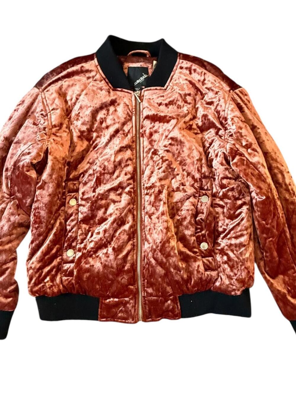 Copper Collection B Crushed Velvet Bomber (M)